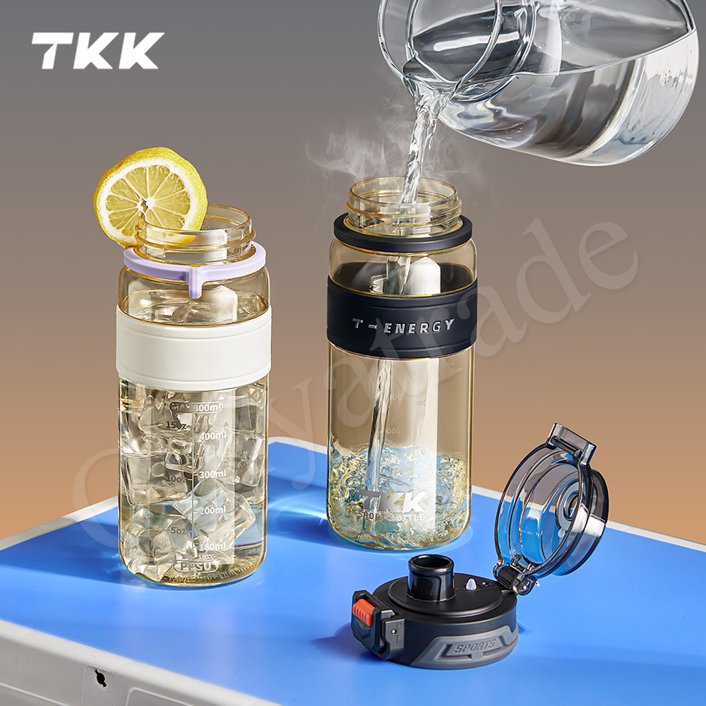 【TKK】鉑金級PPSU 超越運動隨身杯 手提式 兩用 運動水壺800ML(附提帶)-火山黑, , large
