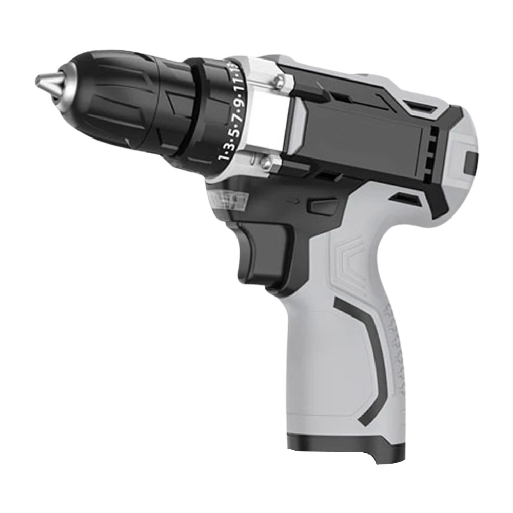 多功能電鑽21V無刷工業衝擊雙速款-5節電池1充+配件, , large