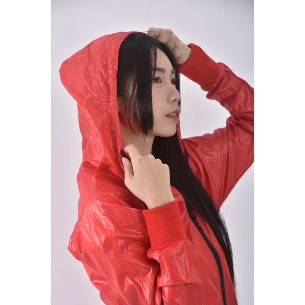 (S) madeli連帽紅色外套二手衣, , large