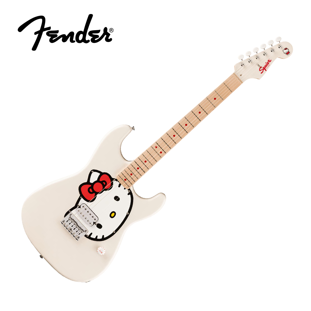 Squier Hello Kitty Stratocaster 50週年紀念款 聯名款電吉他 白色, , large