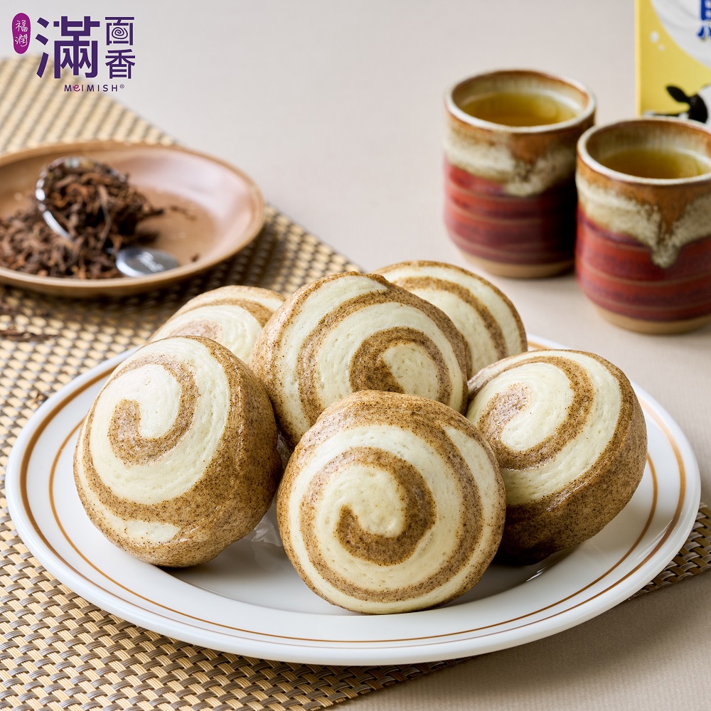 [滿面香] 圈圈蜜香奶茶饅頭, , large