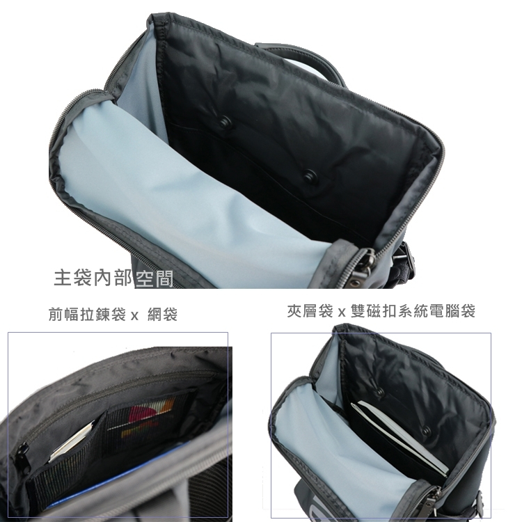 【Niche 樂奇】 城市旅人天龍座快取開口後背包 超輕量 防水 N-19302 斜肩背包 收納包 4件組, , large
