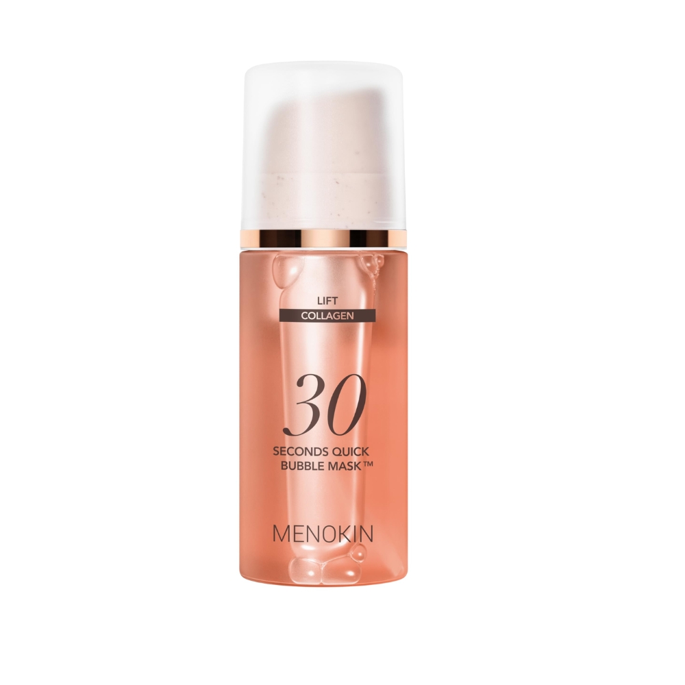 Menokin 30秒快速泡泡面膜 95mL(免沖洗 懶人面膜 滋養 保濕 緊緻), , large