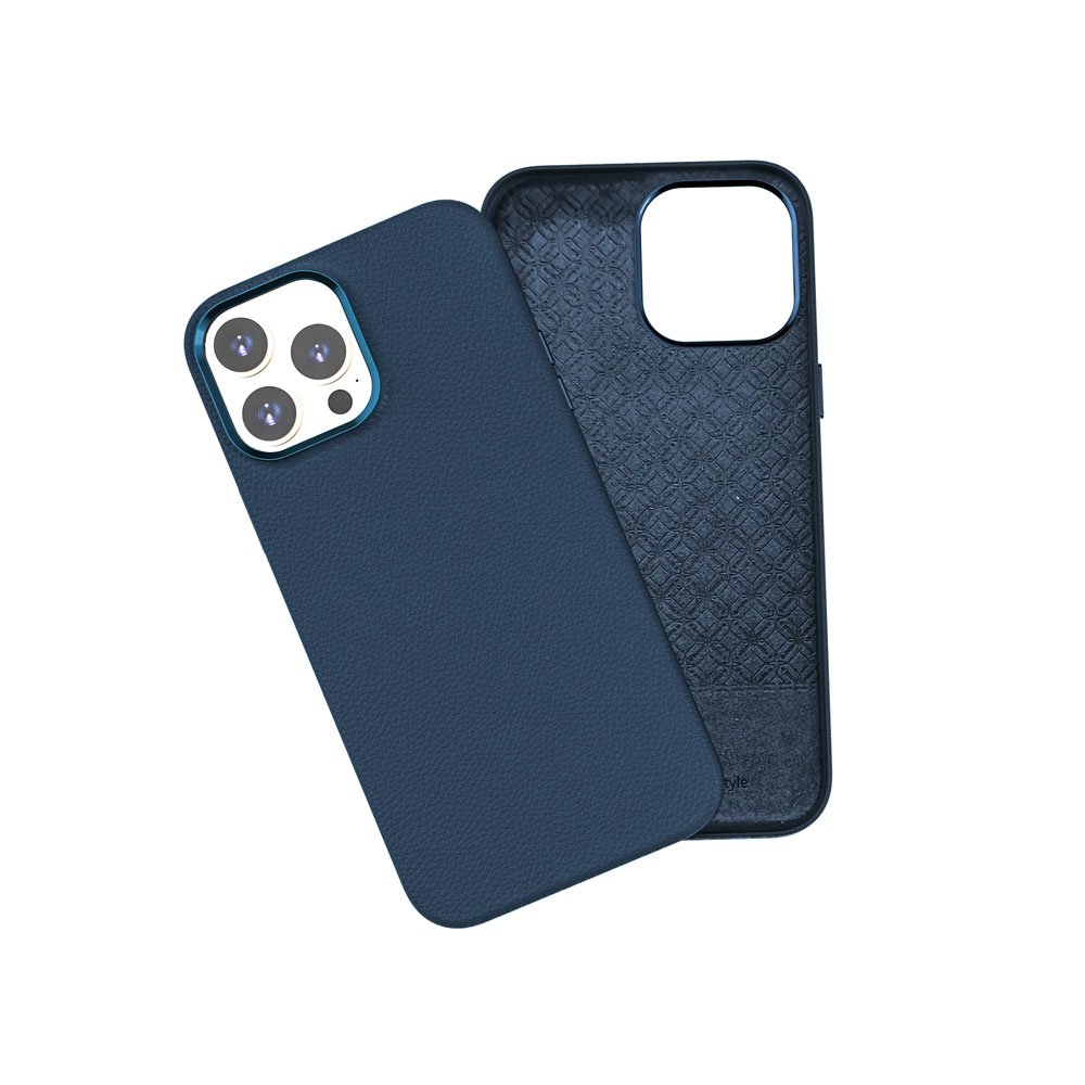 【WiWU】真皮手機殼 iPhone13 Pro Max-藍色, , large