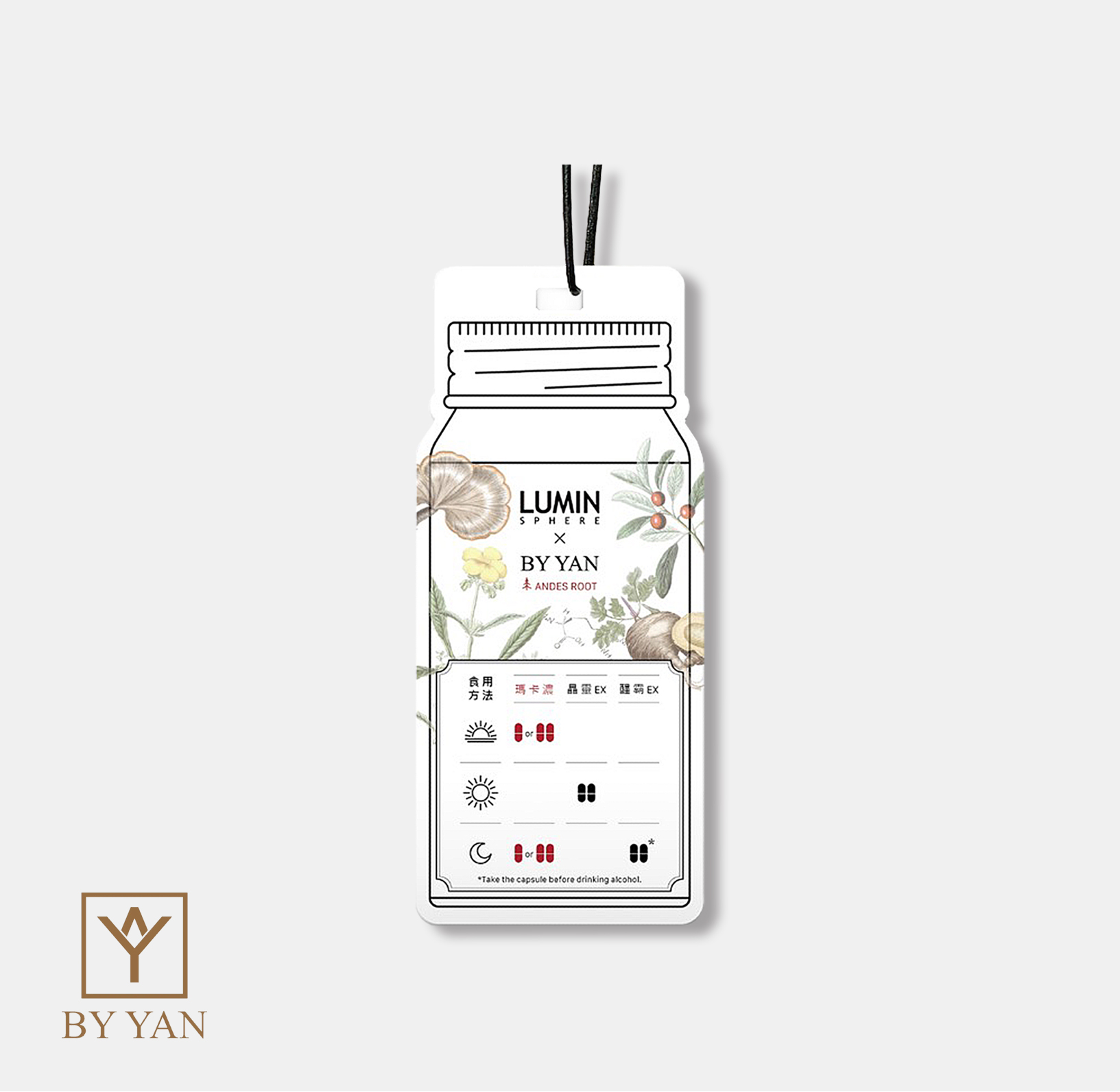 LUMIN SPHERE &times; BY YAN 聯名香氛卡 《 ANDES ROOT 安地斯之根》擴香卡 3入, , large