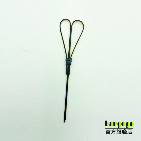 [巴果果]水果叉 調酒裝飾 竹叉 竹籤 叉子 竹串 點心叉 炸物叉 串烤叉 漢堡串 婚禮派對 黑色剪刀串JM-Ks009-BK, , large