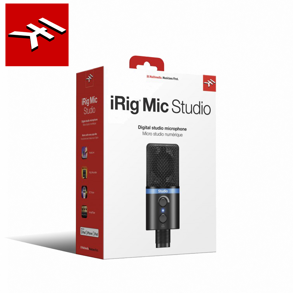 IK Multimedia iRig Mic Studio Black 專業電容麥克風 黑色【敦煌樂器】, , large