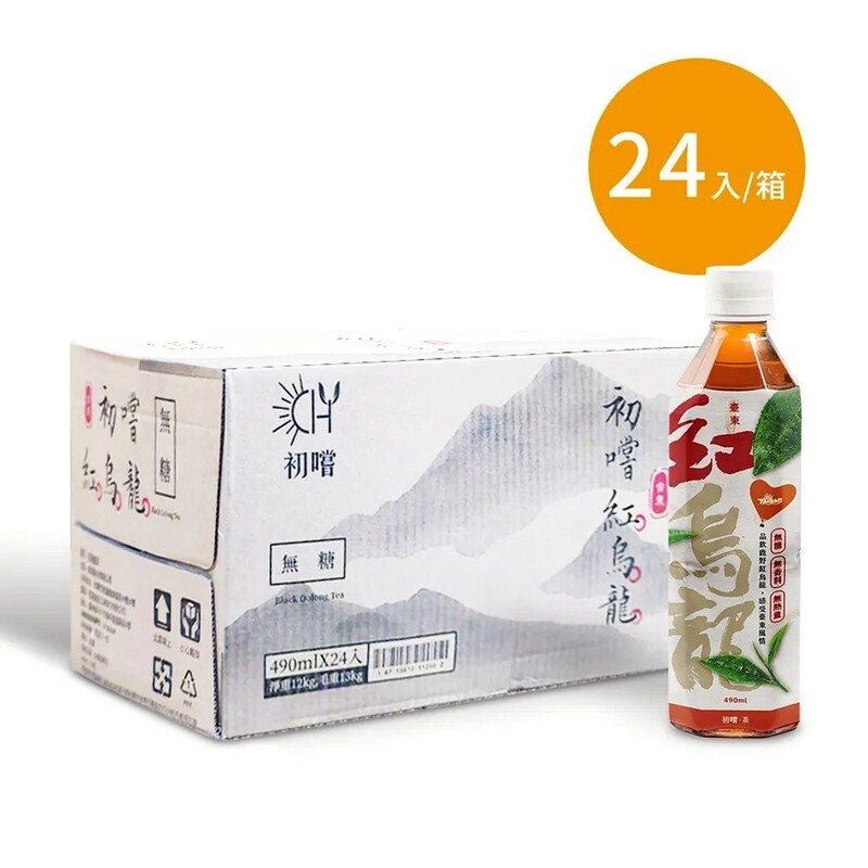 【初嚐】紅烏龍茶490ml(24入), , large