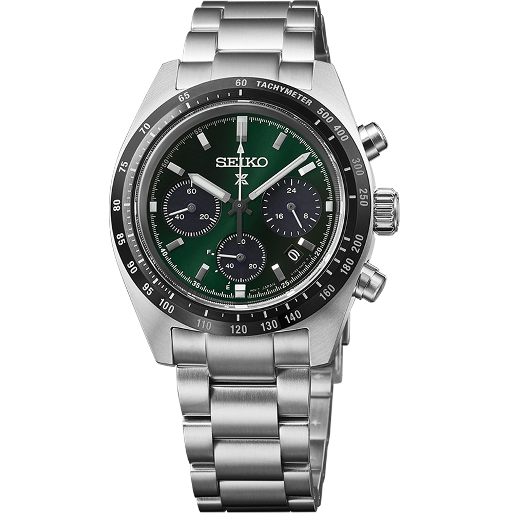 SEIKO 精工 SPEEDTIMER 森林熊貓 太陽能計時錶 SSC933P1/V192-0AF0G, , large