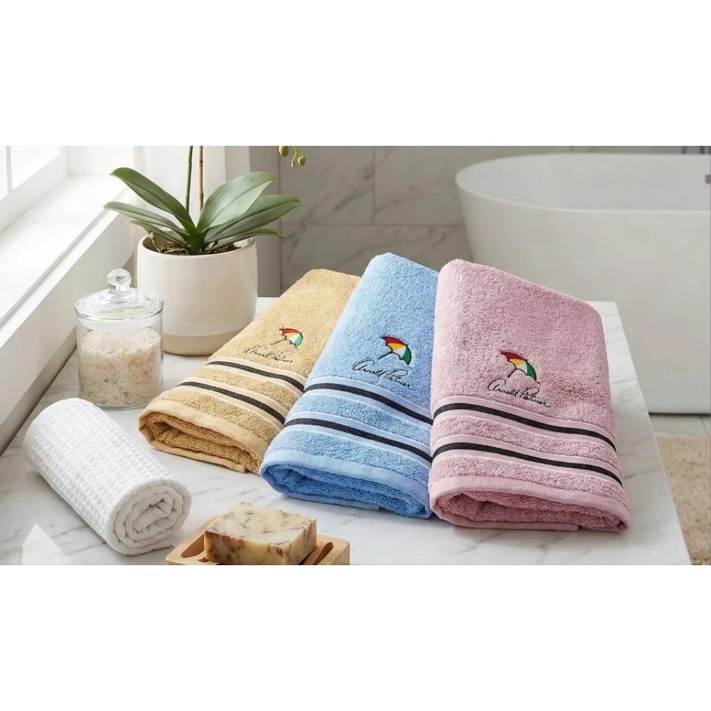 [Kaimei Cotton Industry] 🔥Double 11 Sale🔥Kaimei Bath Towel｜MIT Taiwan-made Umbrella Brand LOGO Bath Towel Classic Striped Pure Cotton Bath Towel Brand Authorization 3 Pack Random Excellent, , large