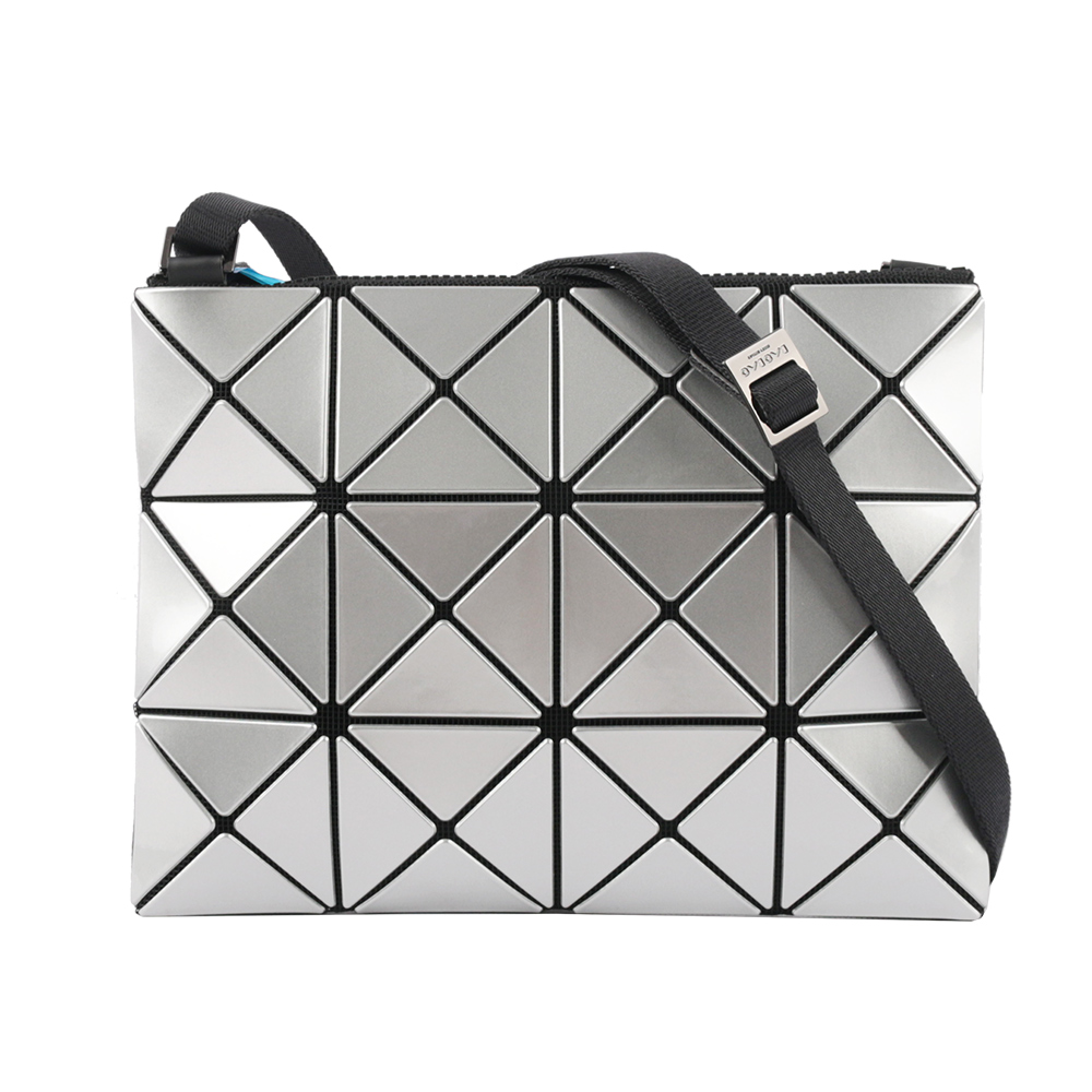ISSEY MIYAKE BAO BAO LUCENT 3X4 亮面斜背包/銀色, , large
