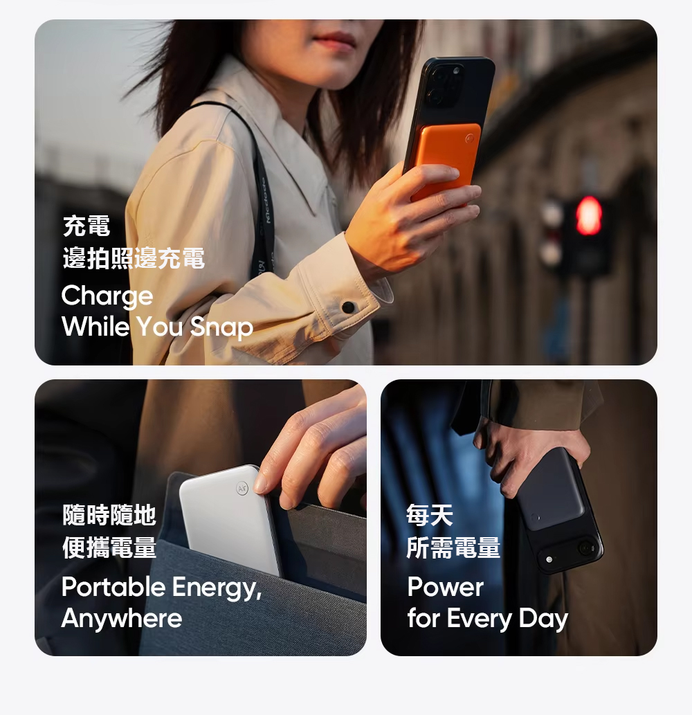 Mcdodo麥多多 LQ MC293 MetaAir系列20W金屬磁吸行動電源5000mAh 18Wh 白色, , large