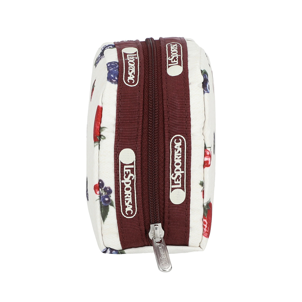 Lesportsac Square Cosmetic 方形收納化妝包 盥洗包 收納袋 送禮 禮物 推薦 女包(奶油莓果), , large