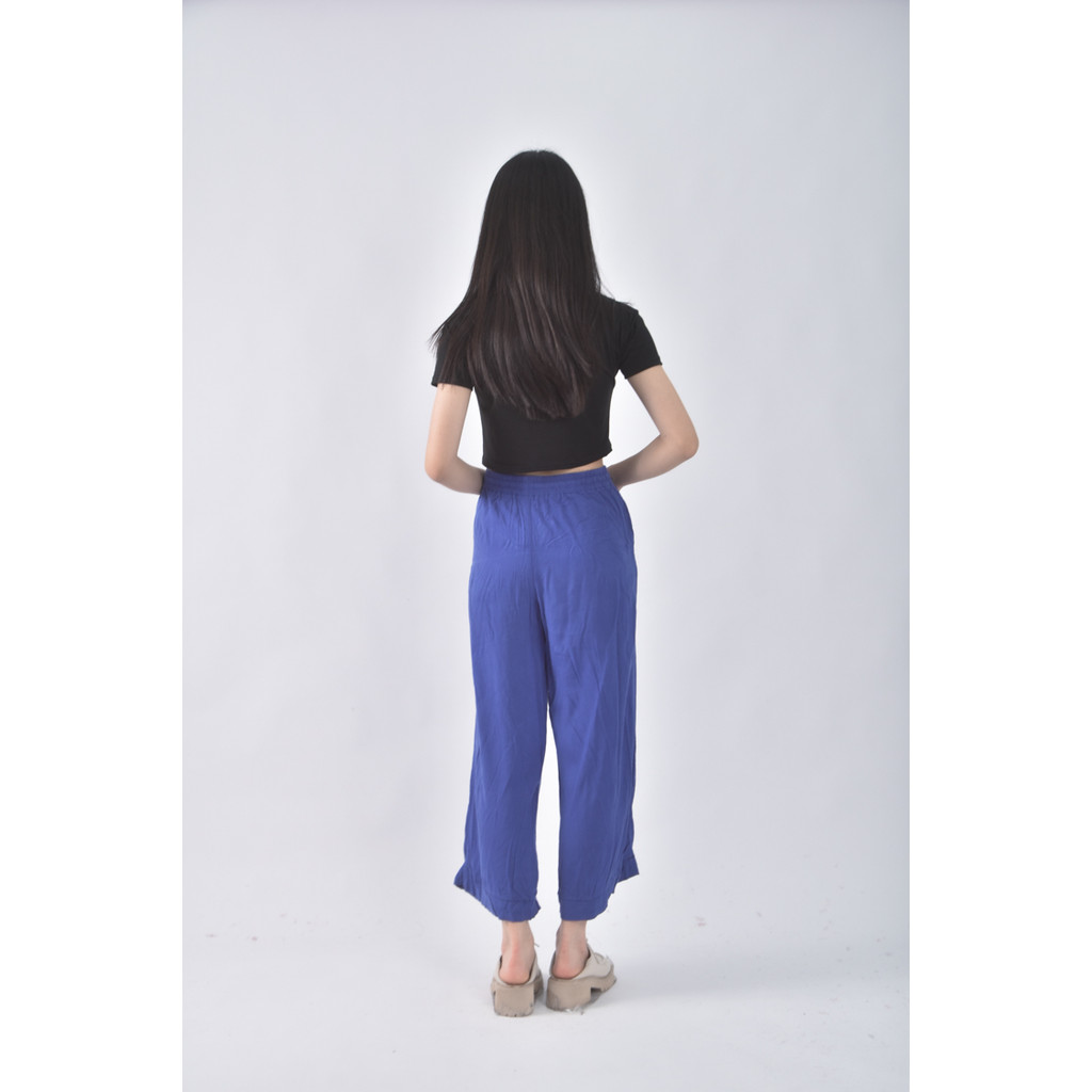 (S) uniqlo高腰寬鬆紫色長褲二手衣, , large