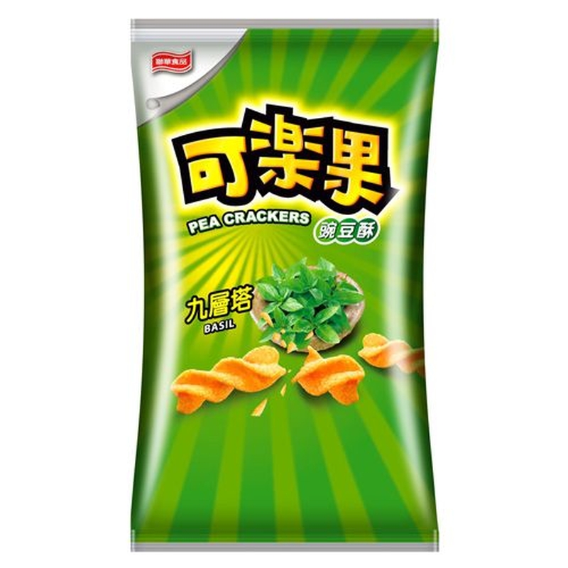 Pea Crackers-Basil Flavor, , large
