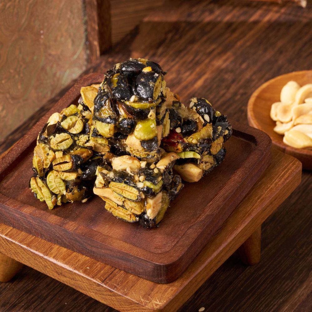 【周周生活】黑豆花生酥 200g 鹹甜微辣 台灣花生 日本海藻糖 手工製作, , large