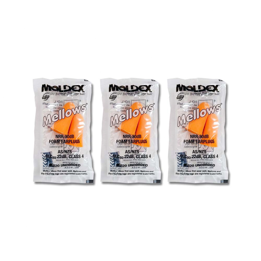[日日好物](3包超值組)美國MOLDEX-Mellows錐型泡棉超靜音耳塞-型號6820橘色1對/包(NRR30dB降噪規格,露營好睡助眠器,親膚舒適保護聽力), , large