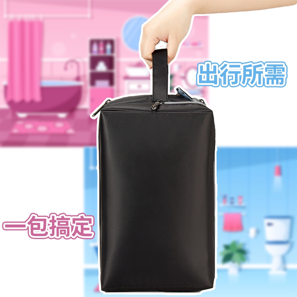 SPRING-大容量洗漱包收納包手拎多功能旅行化妝包隨行手拿包-多色, , large