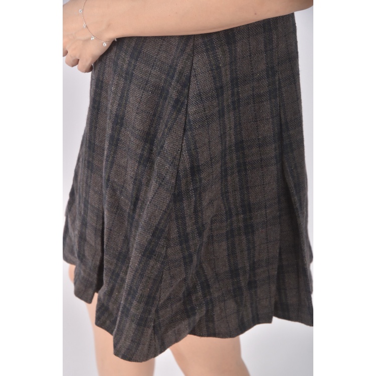 (S) mello質感無袖厚磅深棕色洋裝二手衣, , large