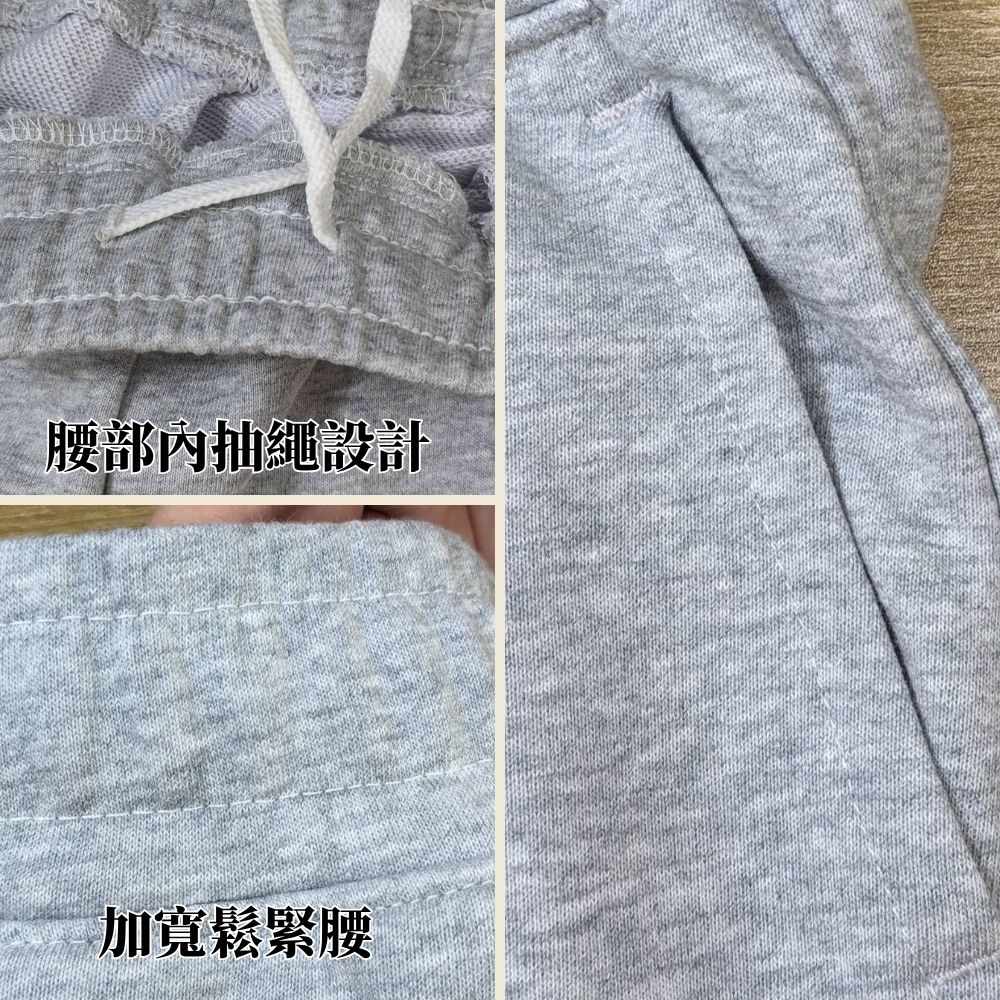 【億子洪】SGS雙認證 310G厚磅束腳棉長褲  灰綠色-L【P18】, , large