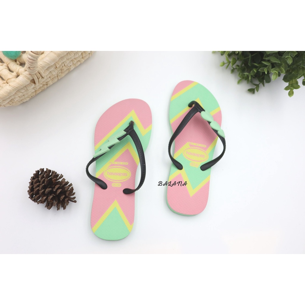 [巴拉娜巴西人字拖專賣店]中壢實體店面 Havaianas FANTASIA POP 髮夾鞋帶 沙灘 海灘 海邊 夾腳拖/人字拖鞋綠色/藍色, , large