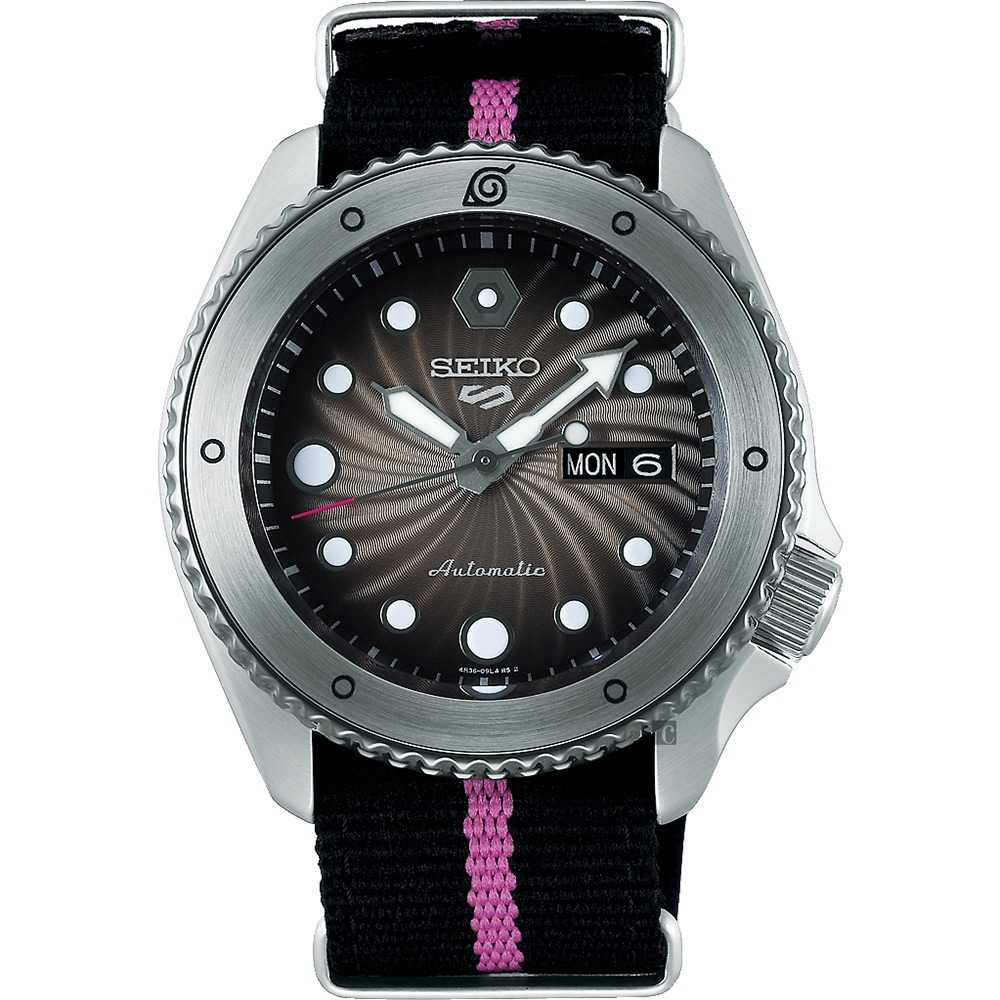 SEIKO 精工 5 Sports x火影忍者 博人 慕留人聯名機械錶SRPF65K1/4R36-09E0H, , large