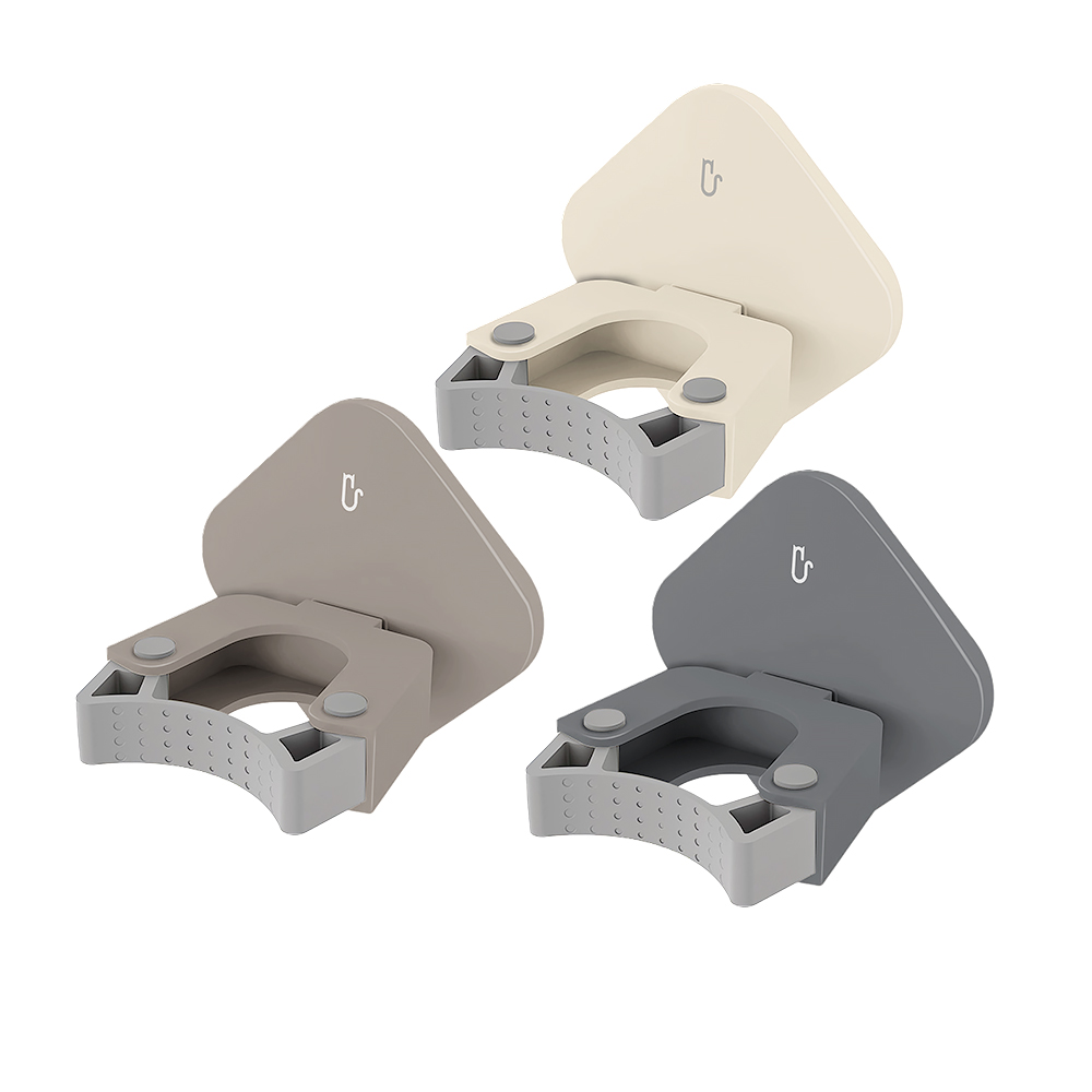 ffcat 掃除拖把架 免打孔不傷牆 拖把架 掃把架 拖把掛架 掛掃把 無痕拖把架 免釘拖把架 掃除工具收納 防滑拖把夾, , large