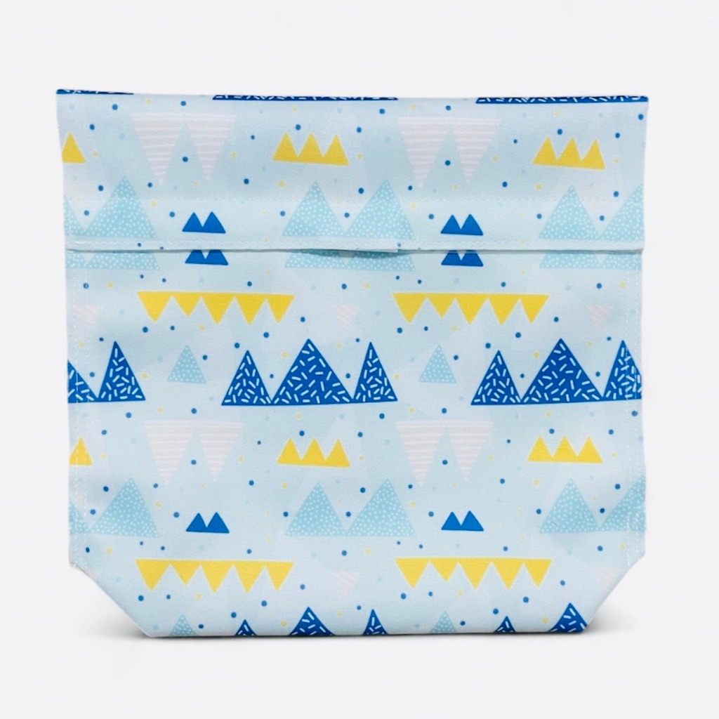 Bubble Tea Reusable Sandwich bag ( silicone cloth)-Blue Mountain