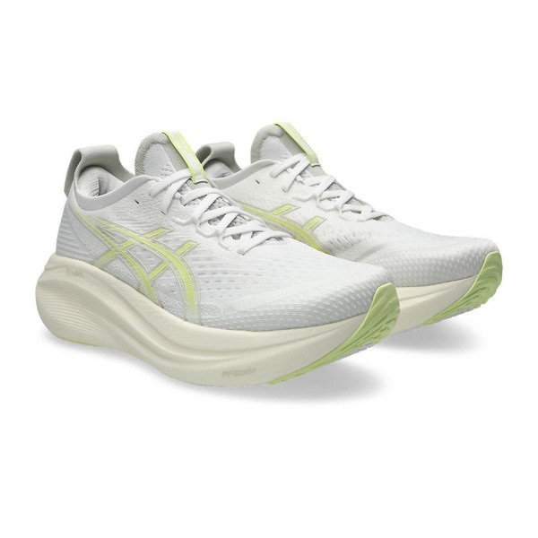 Asics Gel-nimbus 27 男 慢跑鞋 彈力 支撐 緩震 灰白 黃 [1011B958-101], , large
