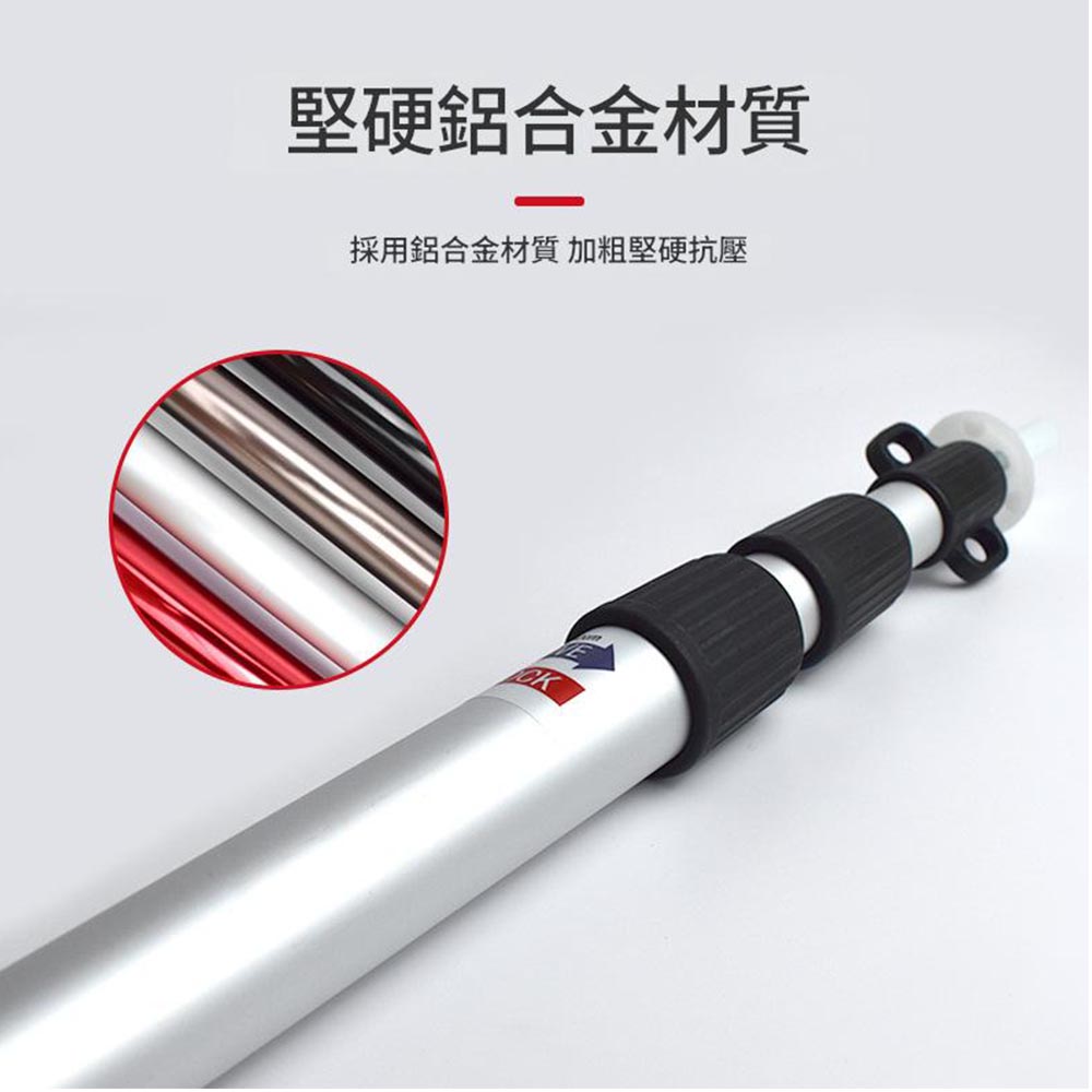 Canopy support poles 33mm, 280cm, 2.3m - Silver set (2 poles + bag), , large