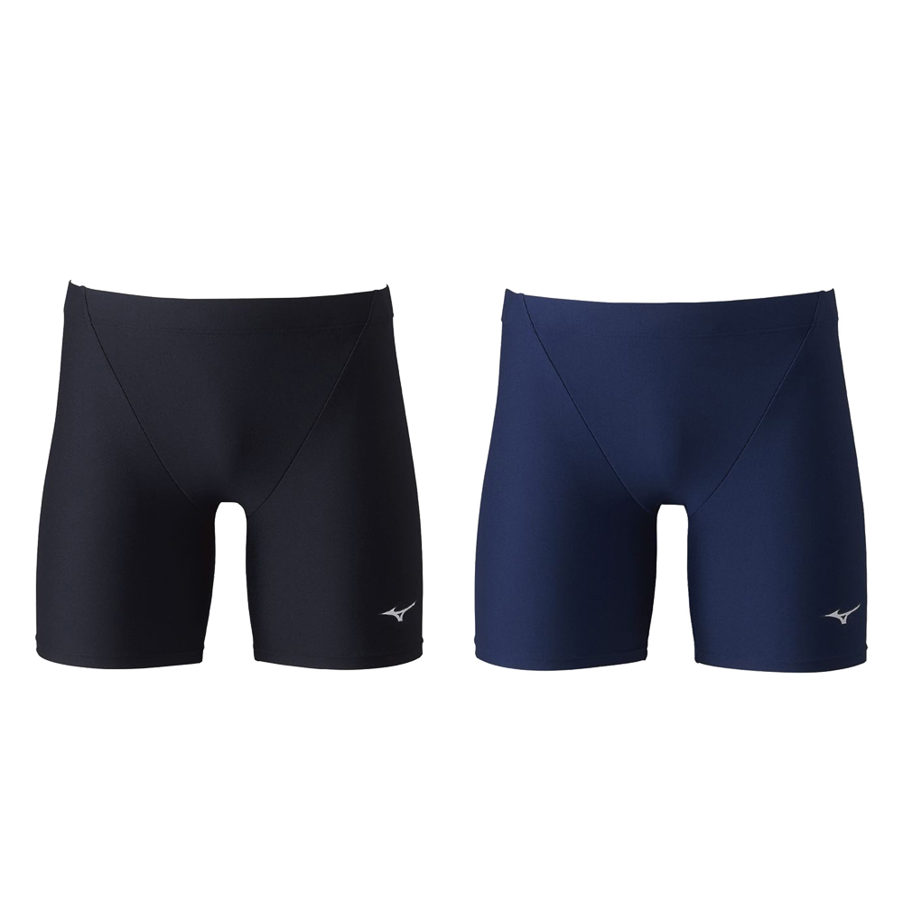 [秉宸] MIZUNO SWIM BASIC 男泳褲 黑色 藍色 彈性纖維 素面泳褲 N2MBAA01 23FWO, , large