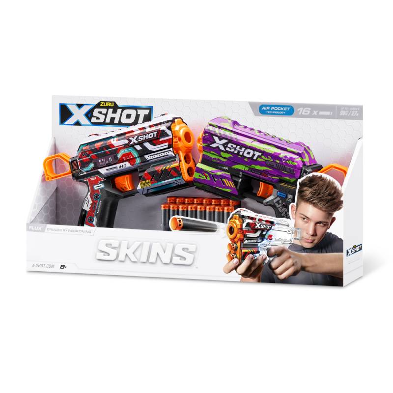 X-SHOT-SKINS-FLUX 2PK, , large