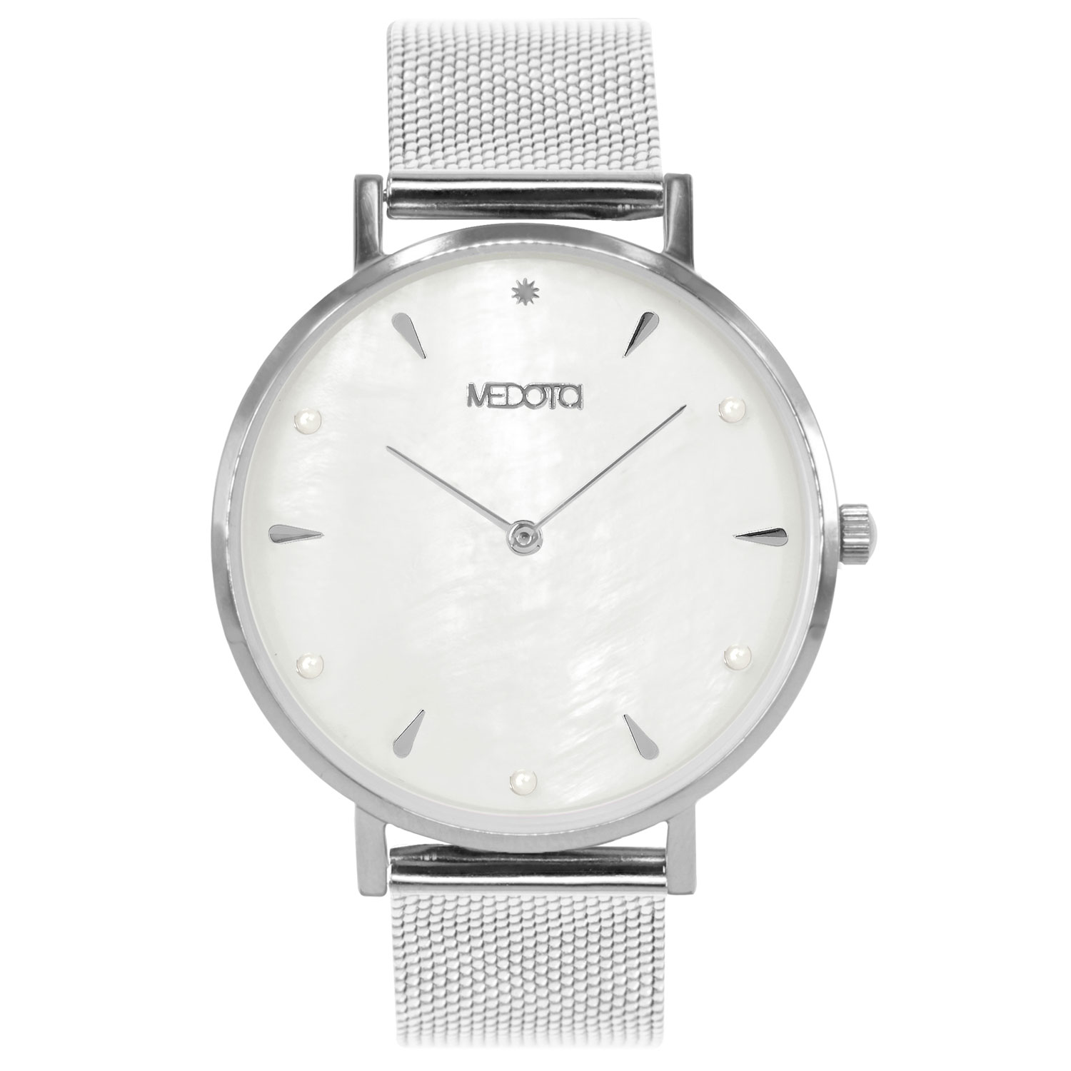 [MEDOTA] THETIS collection minimalist shell ladies watch-Silver / SE-8501, , large