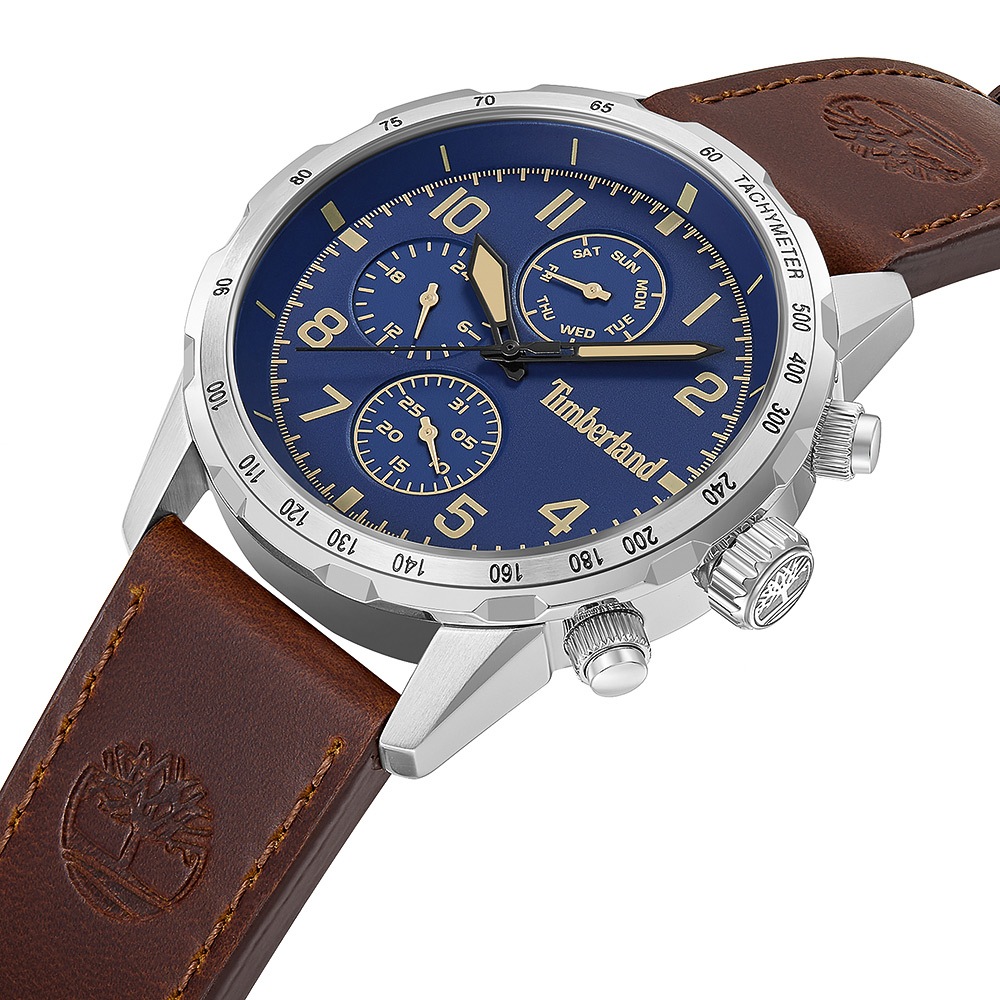 Timberland 天柏嵐 CAMPTON系列 三眼多功能手錶-藍 TDWGF0055401, , large