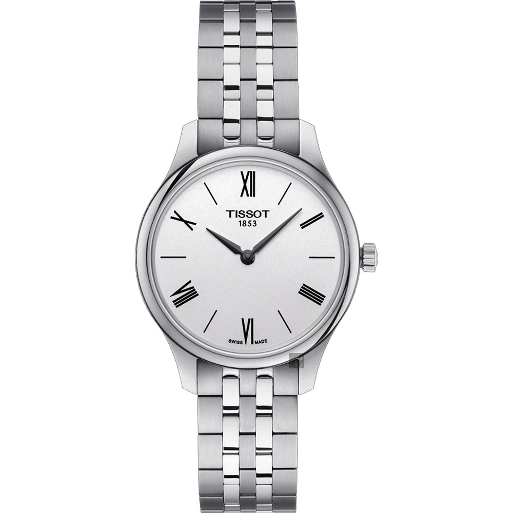 TISSOT天梭 Tradition 系列石英女錶-銀/31mm  T0632091103800