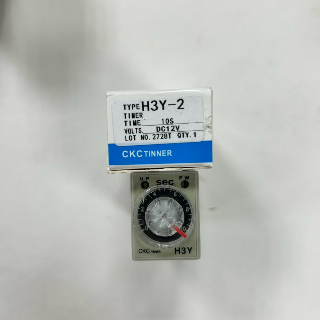Time relay, pin 8, 2 on, 2 off, DC 12V, -0, -10 seconds, , large