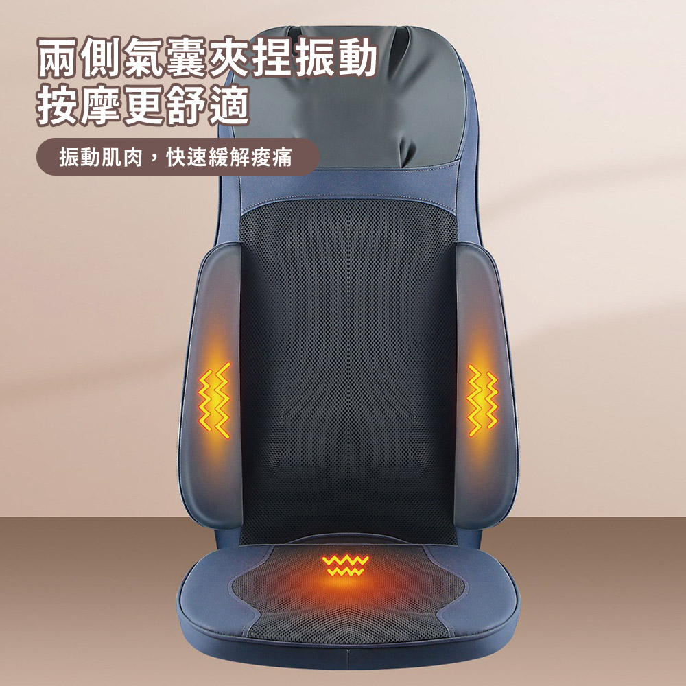 【NOVICE 諾維斯】旗艦款全自動背部五點按摩熱敷椅墊SB-A11, , large