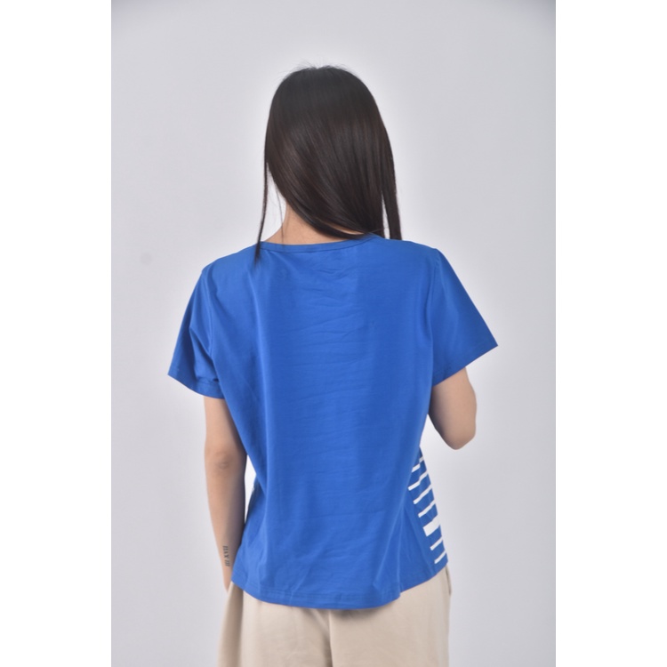 (M) meideo米奇造型藍色短袖上衣二手衣, , large