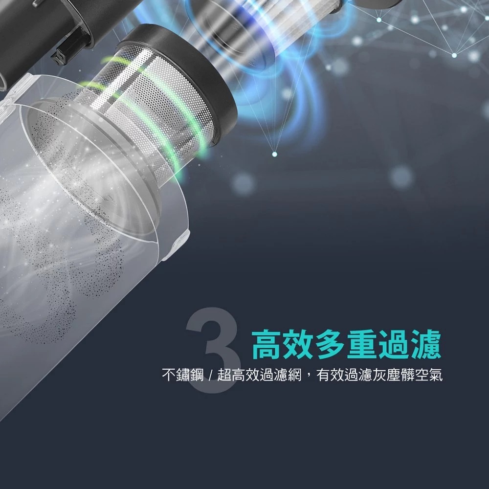 CHIMEI 奇美 LED電動地刷 手持 強力氣旋吸塵器 VC-HUNPH0, , large