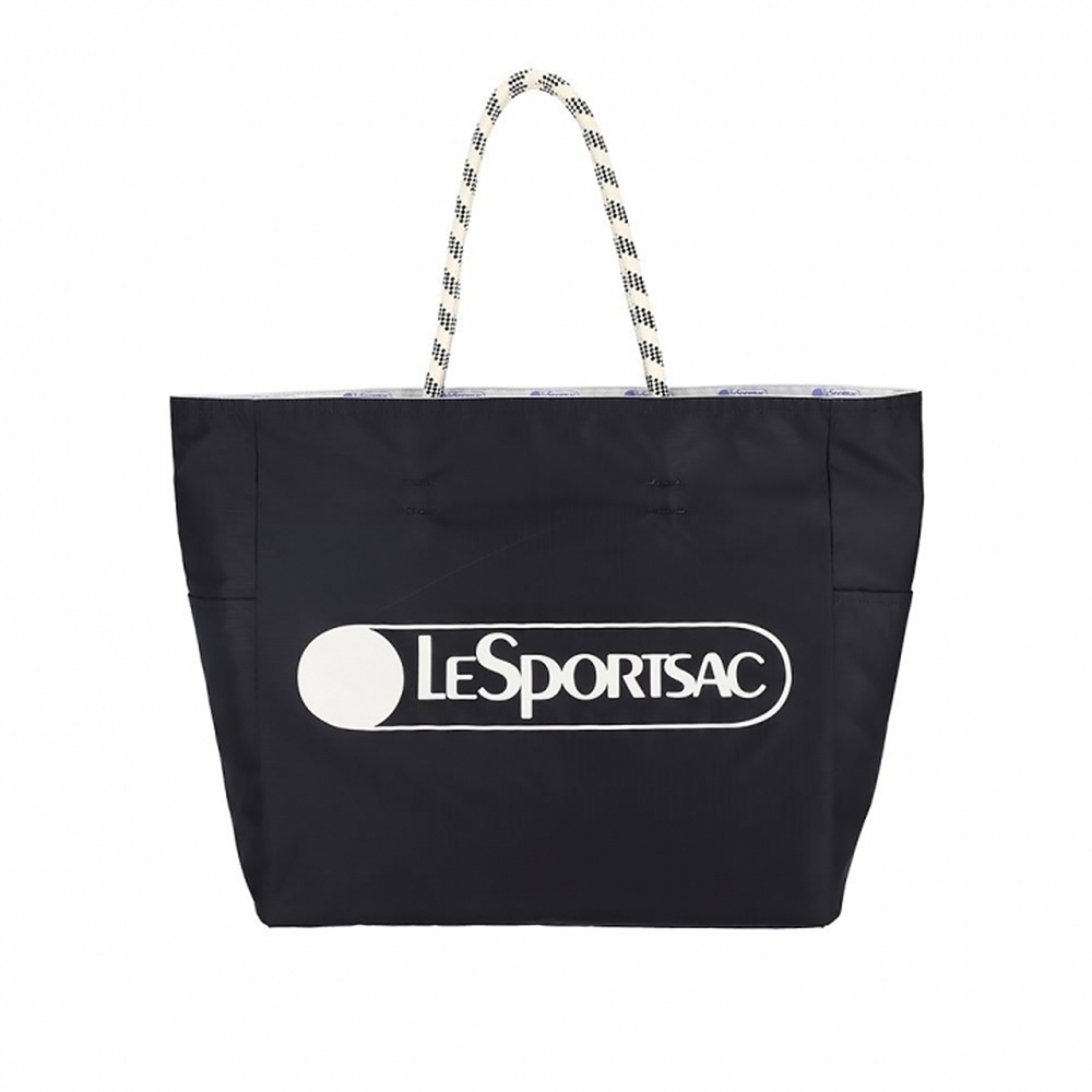 |快速出貨|Lesportsac Large 2 Way Tote 大型雙面托特包/ 藍紫色簡約風, , large