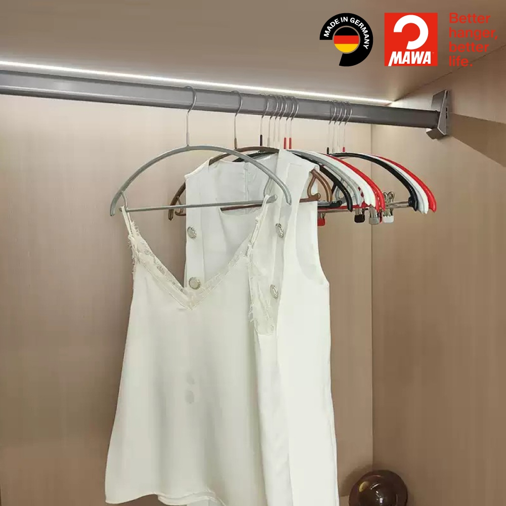 [German MAWA] German original imported non-marking anti-slip set hanger 36cm (white/5 pieces) , , large