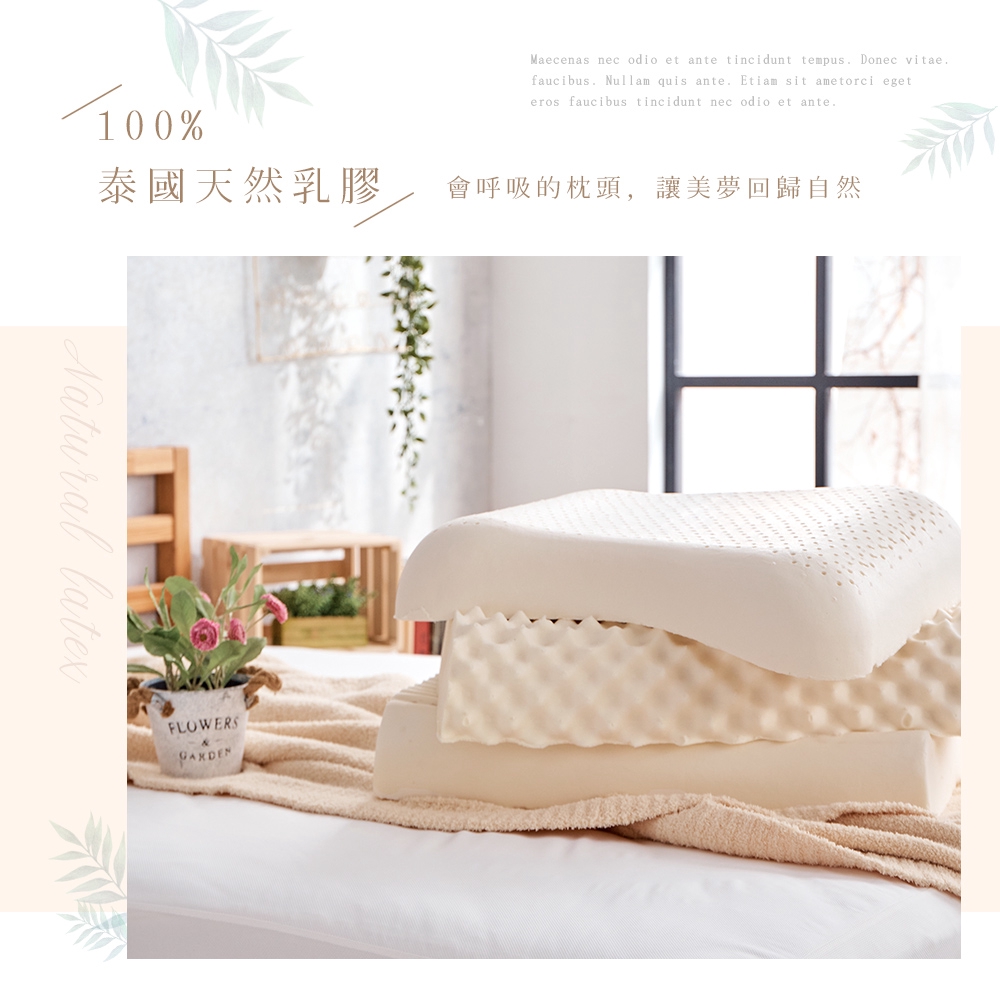 DUYAN竹漾枕頭 天然乳膠枕  蜂巢型｜按摩型｜蝶型｜頭頸舒壓型｜護脊型｜護頸型 |雙向護頸型人體工學乳膠枕-多款任選, , large
