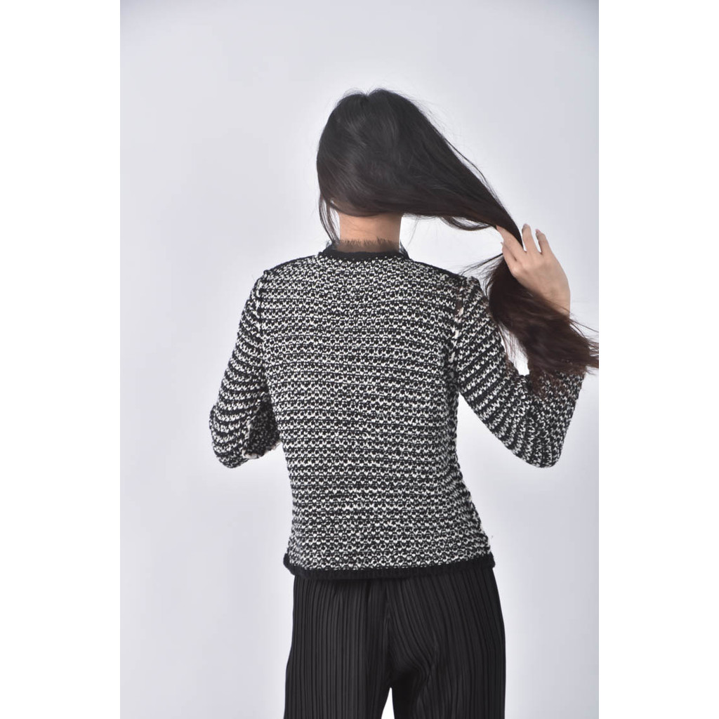 (M) 蕾絲黑色外套二手衣, , large