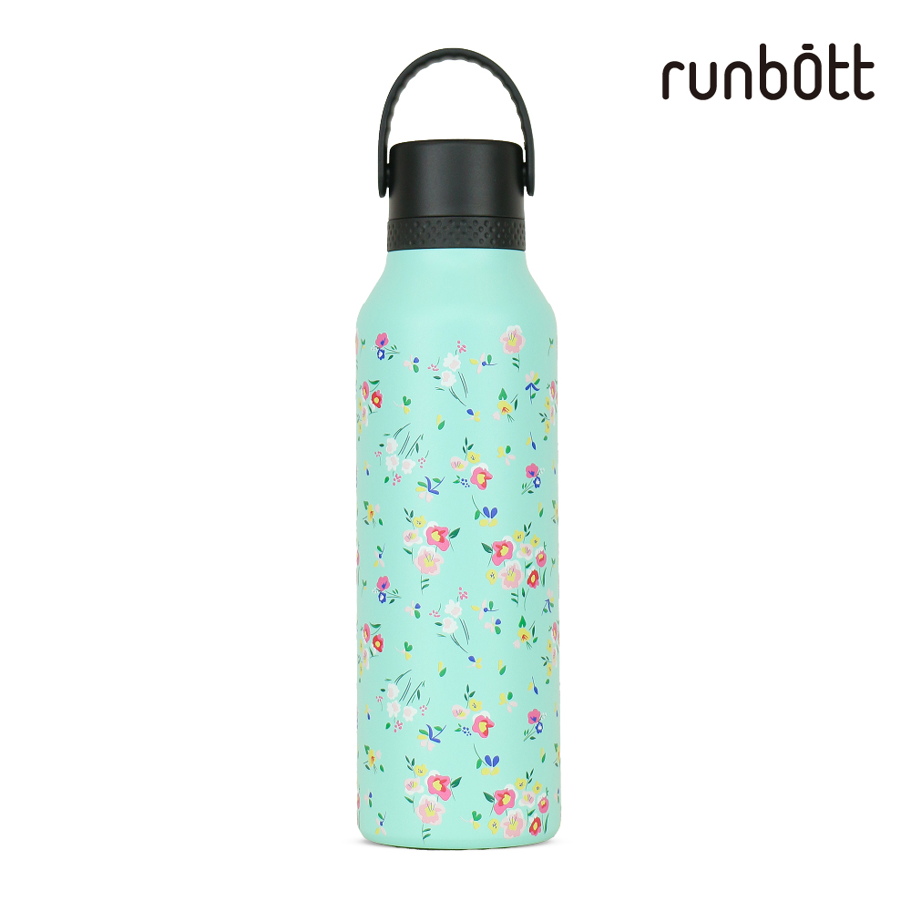 【runbott】Mii 輕量陶瓷保溫瓶600ml_草本花園_贈圓筒包裝盒