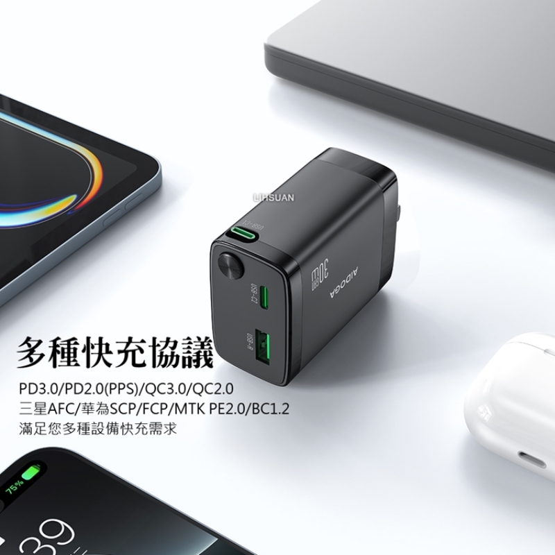 AIDOGA CH4141 GaN 30W Charger, , large