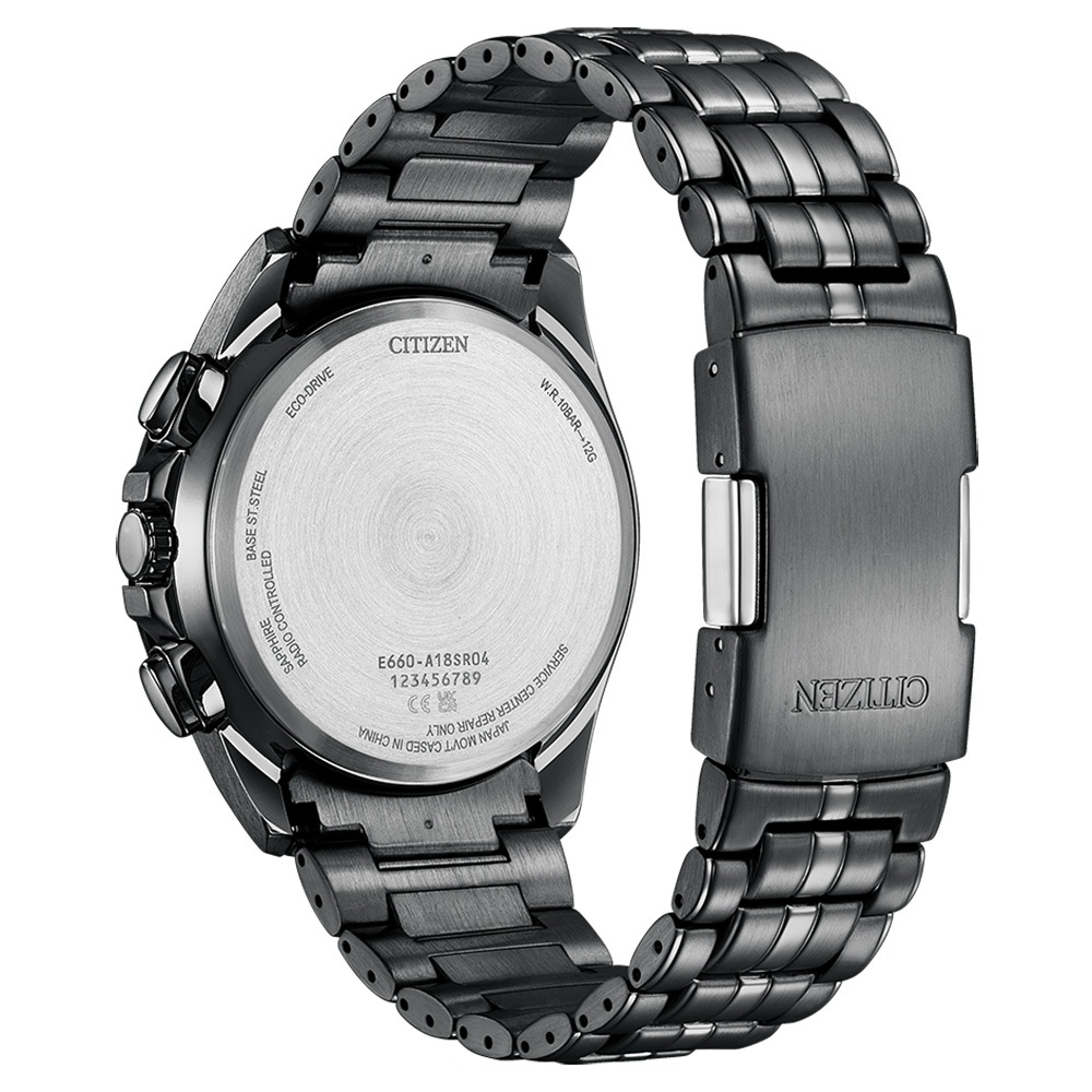 CITIZEN 星辰 100週年限量宇宙幻彩 光動能電波手錶 CB5878-56E, , large