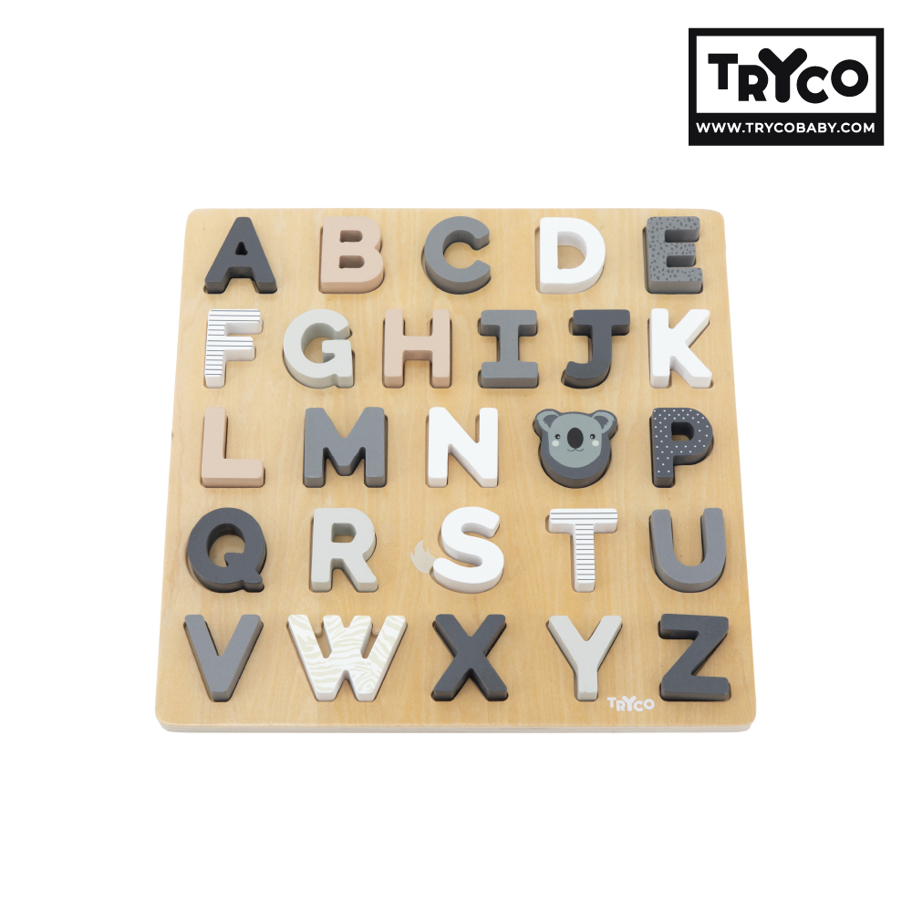 【Tryco】木質字母拼圖兩用板, , large