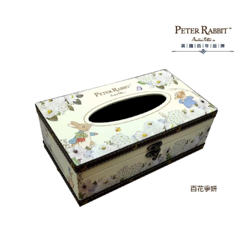 【世豐】Peter Rabbit 比得兔復古風情面紙盒-百花爭妍, , large