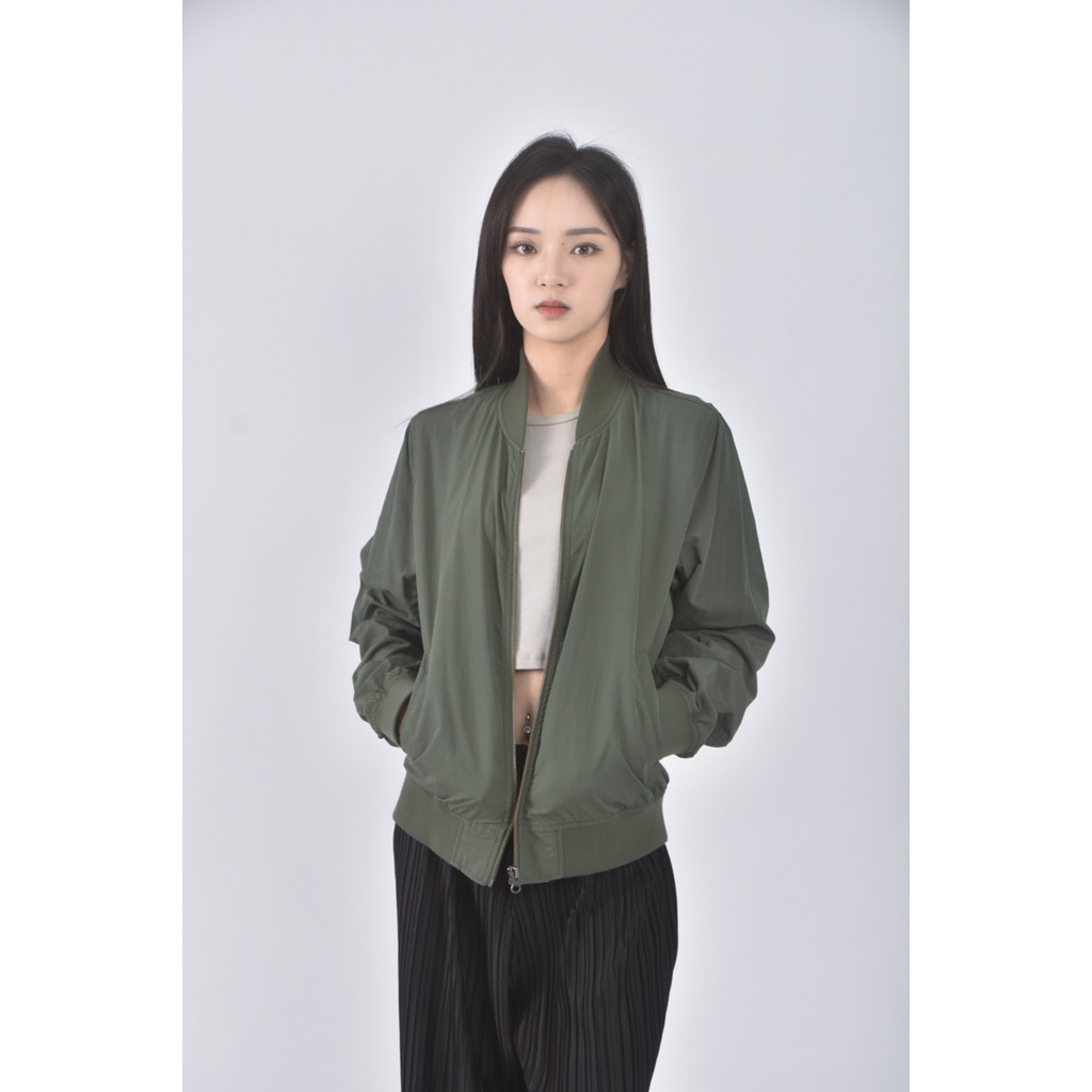 (S) uniqlo質感綠色外套二手衣, , large
