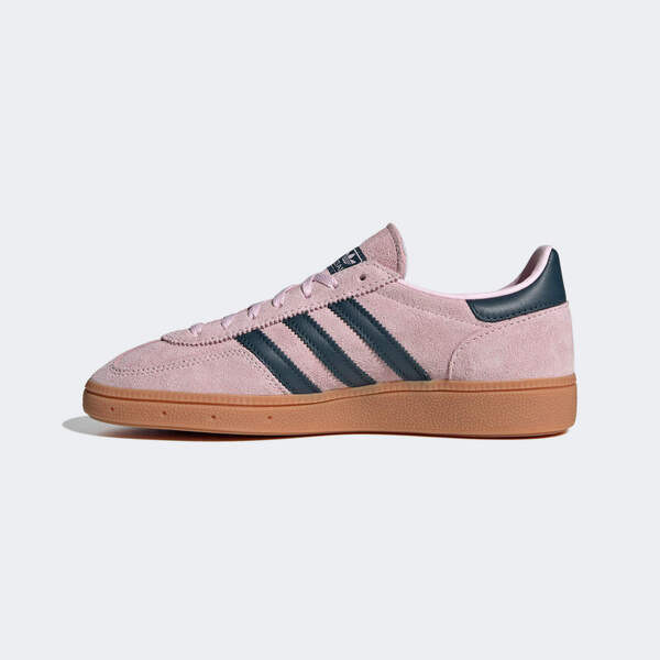 Kixpress-Adidas Handball Spezial W 女 休閒鞋 經典 復古 麂皮 三葉草 粉紅 深藍 [IF6561], , large